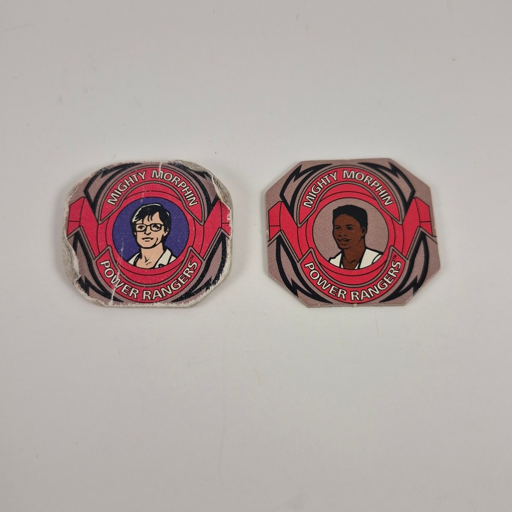Mighty Morphin Power Rangers Board Game Replacement Tokens Billy Zach MMPR 90s